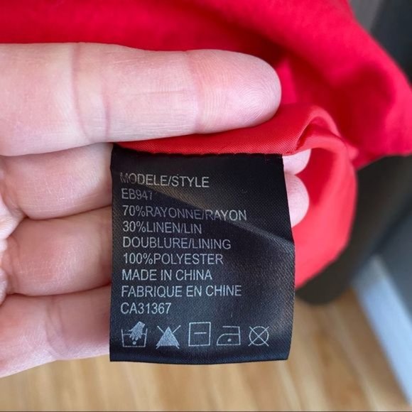 Lori?M?Collection?womens red sleeveless dress size 14 - Picture 5 of 9